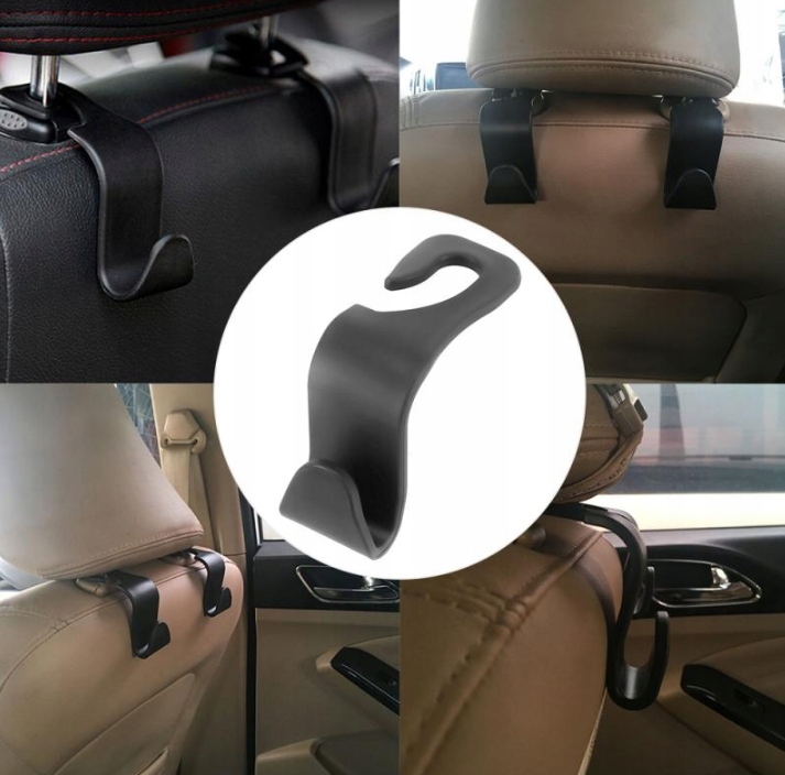 2x WIESZAK HAK HACZYK UCHWYT NA ZAGŁÓWEK ZAKUPY DO FOTELA SAMOCHODU AUTA Producent Efox