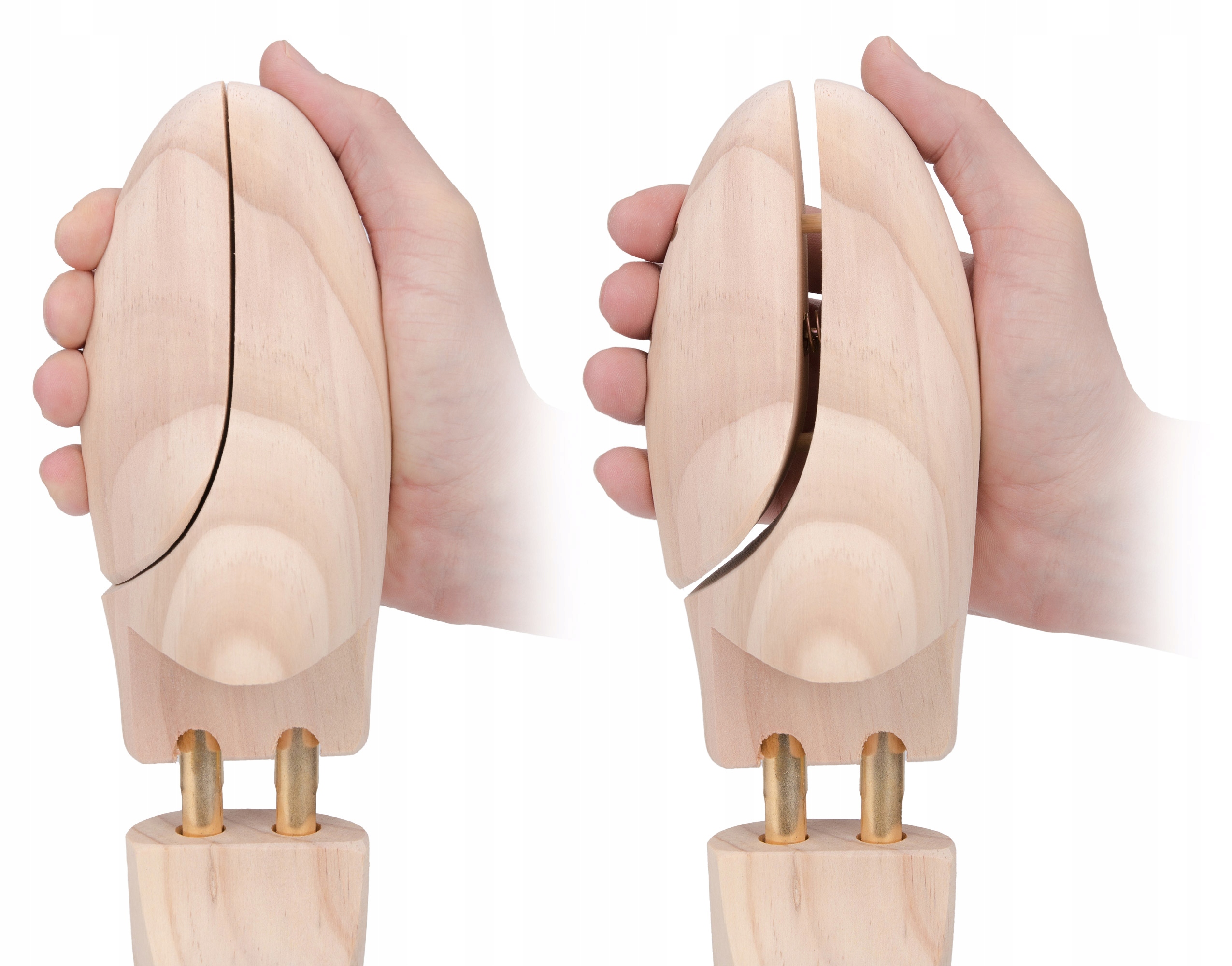 Drewniane prawidła do butów drewno sosnowe regulowane rozmiar 41/42 Materiał drewno