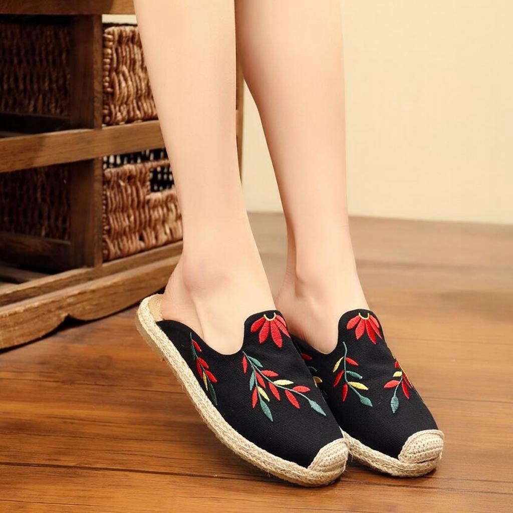 Buty Płótno Slip On Flats Marka bez marki