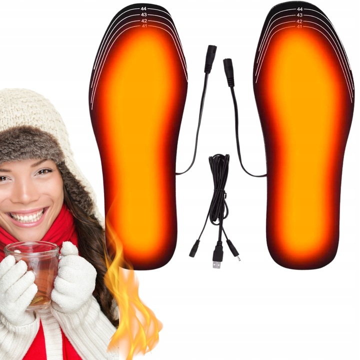 2 X Top Podgrzewane wkładki do butów roz. 35-45 Snowboard Narty Premium