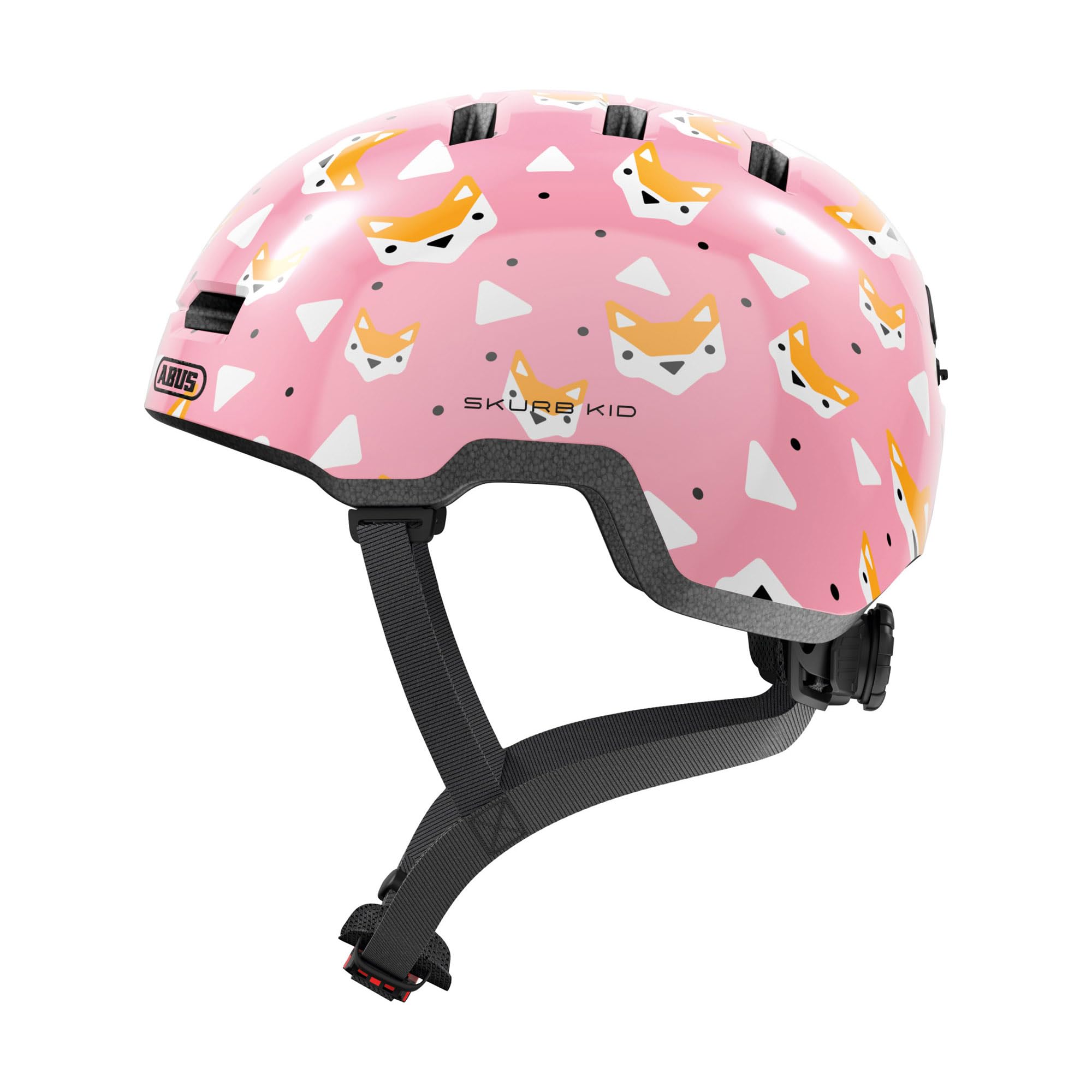 Kask rowerowy Abus Skurb Kid rose foxes M 50-55cm