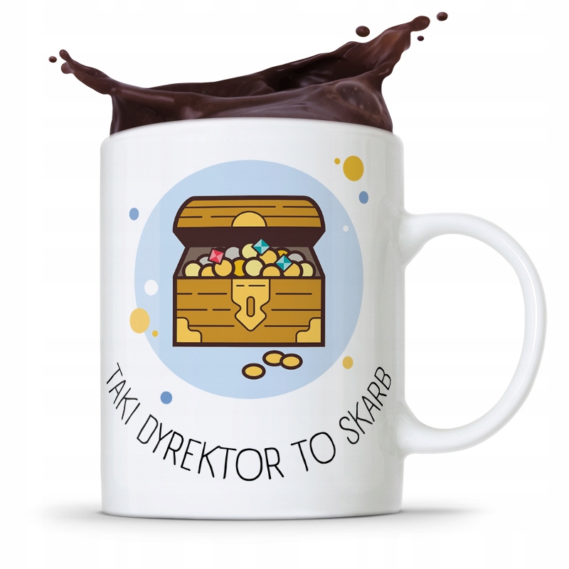 DLA DYREKTORA KUBEK TEN DYREKTOR TO SKARB PREZENT z Nadrukiem ze Zdjęciem