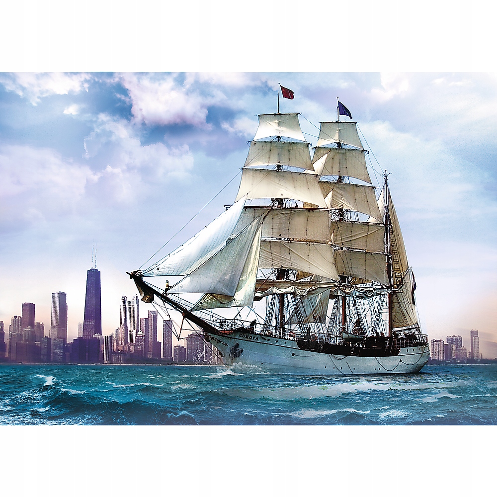 

Puzzle Miasto Chicago Statek Żagle 10+ 500 Trefl