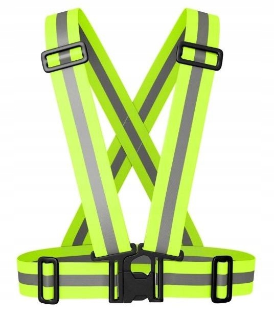 Szelki ODBLASKOWE / kamizelka - na rower, motocykl, dla pieszych itp. Model b.d.