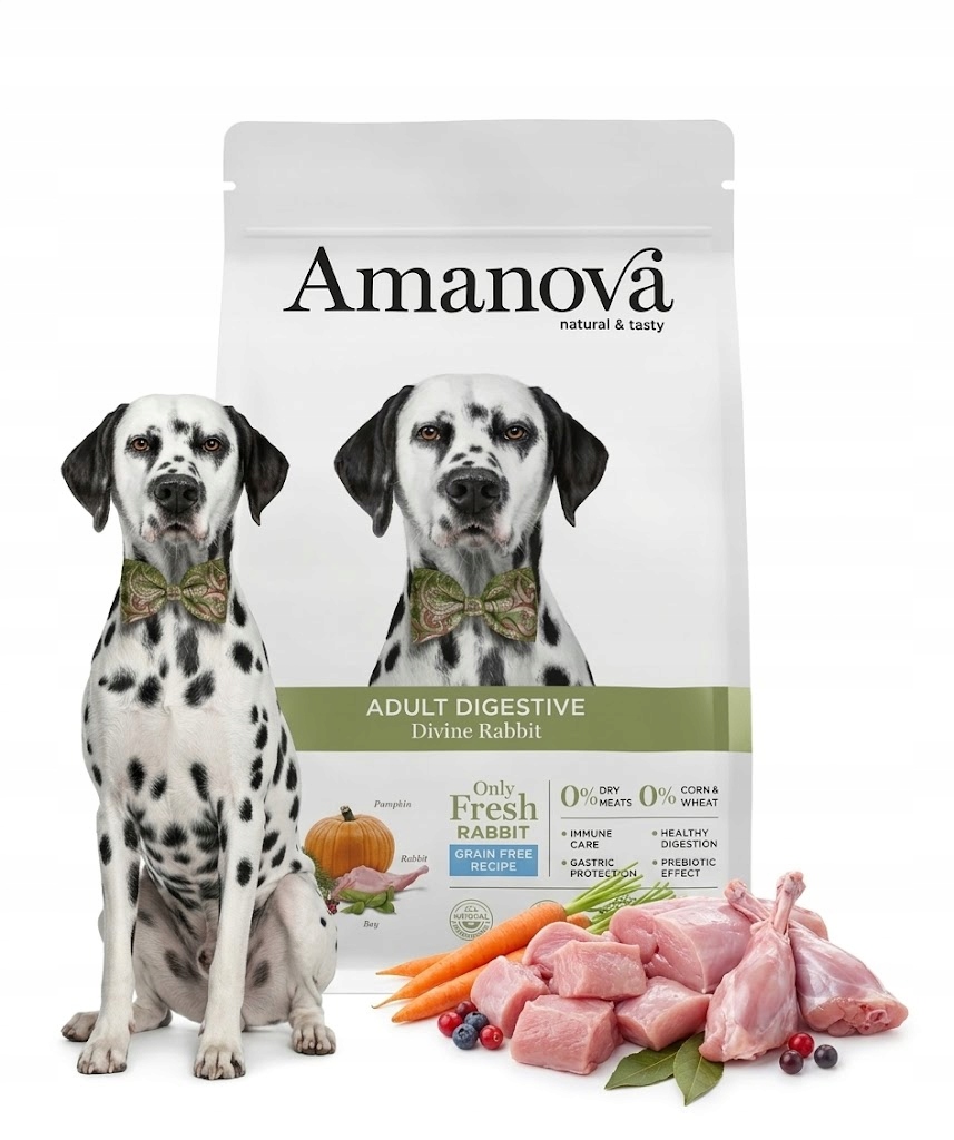 Amanova Adult Digestive Hiperalalergiczna– 64% Królika 10 kg