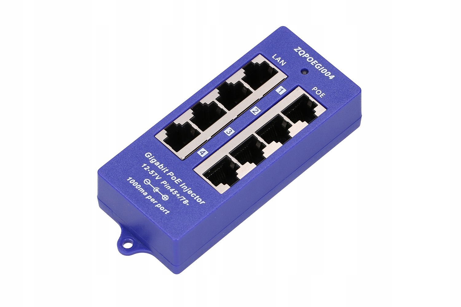 Extralink 4 Portowy Gigabit PoE Injector 4x 1000Mb/ s RJ45 Extralink
