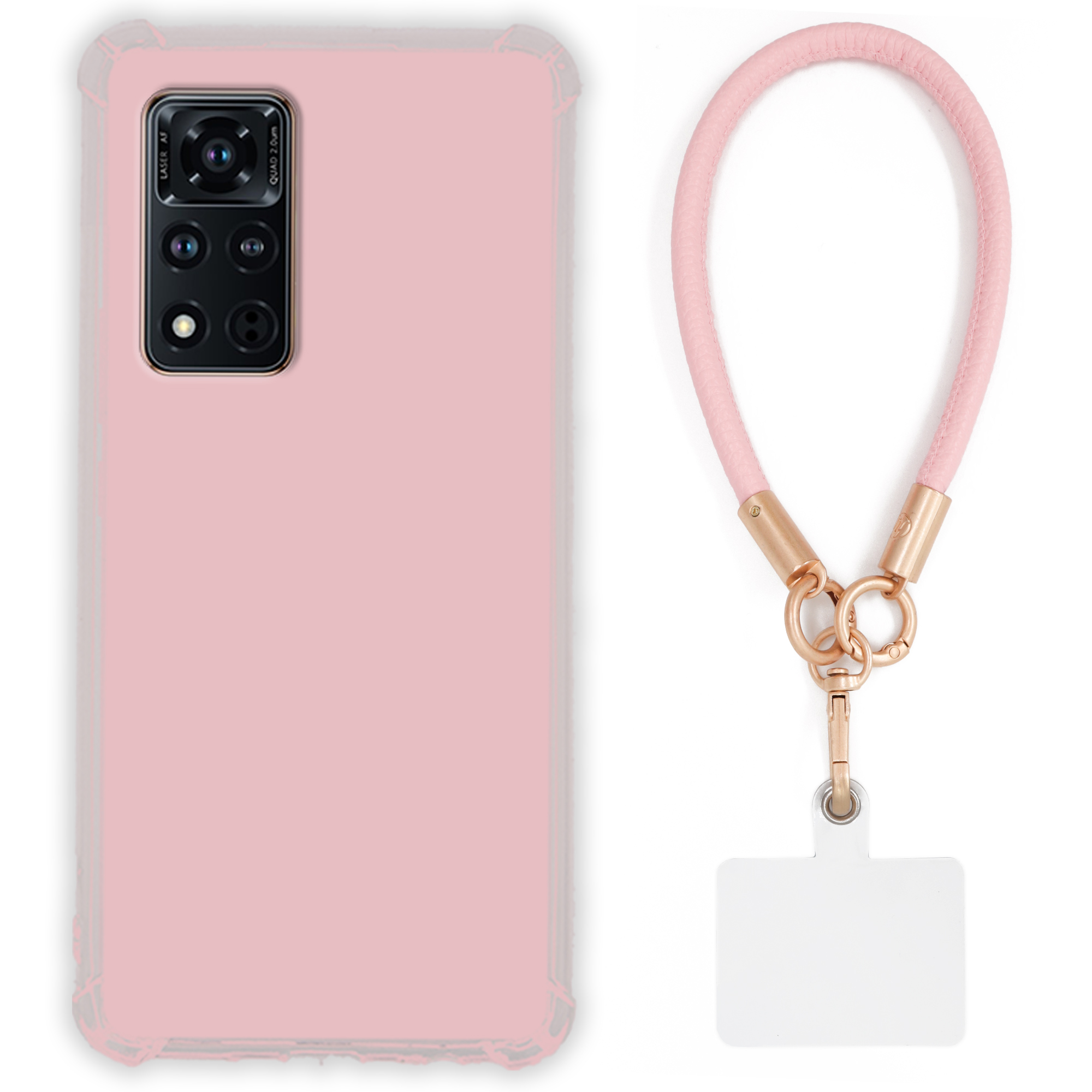 Etui Pre Huawei Honor V40 Case Antishock Pinky Ružové vodítko Sada Odolné
