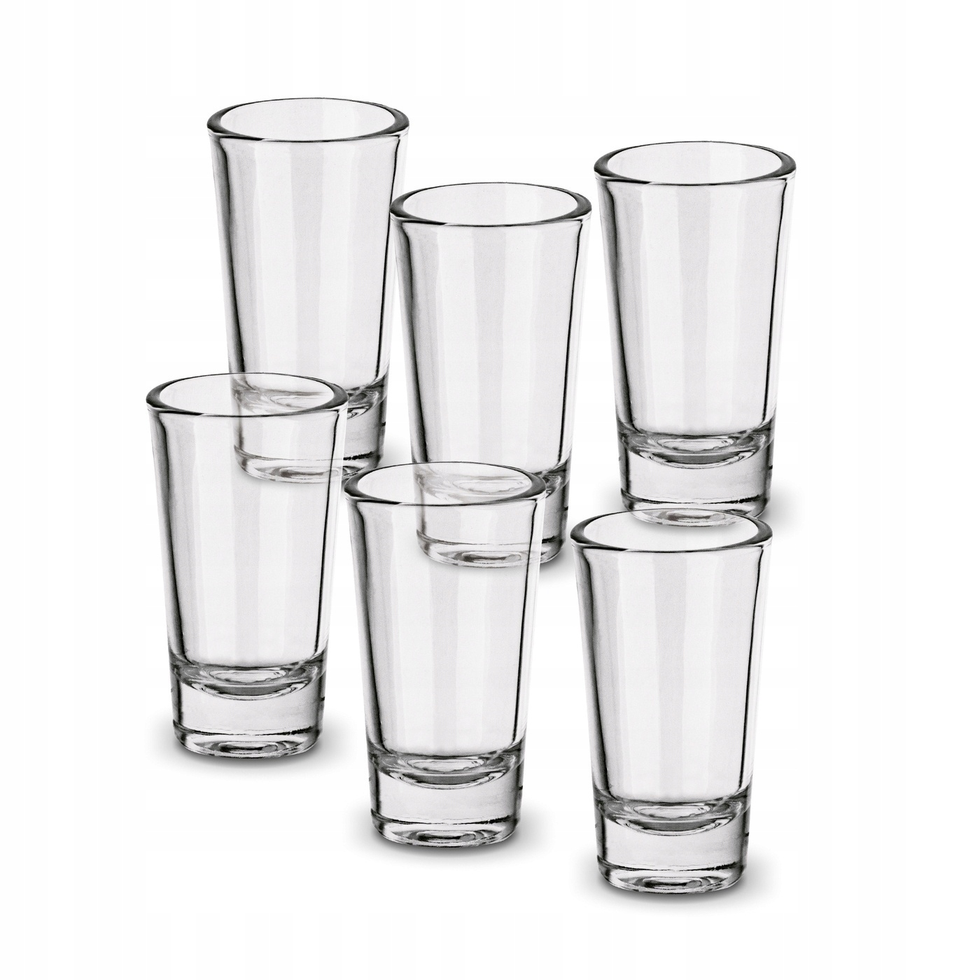 ZESTAW KIELISZKÓW 6x proste kieliszki DO LIKIERU NALEWKI kieliszki DO WÓDKI Liczba sztuk w zestawie 6