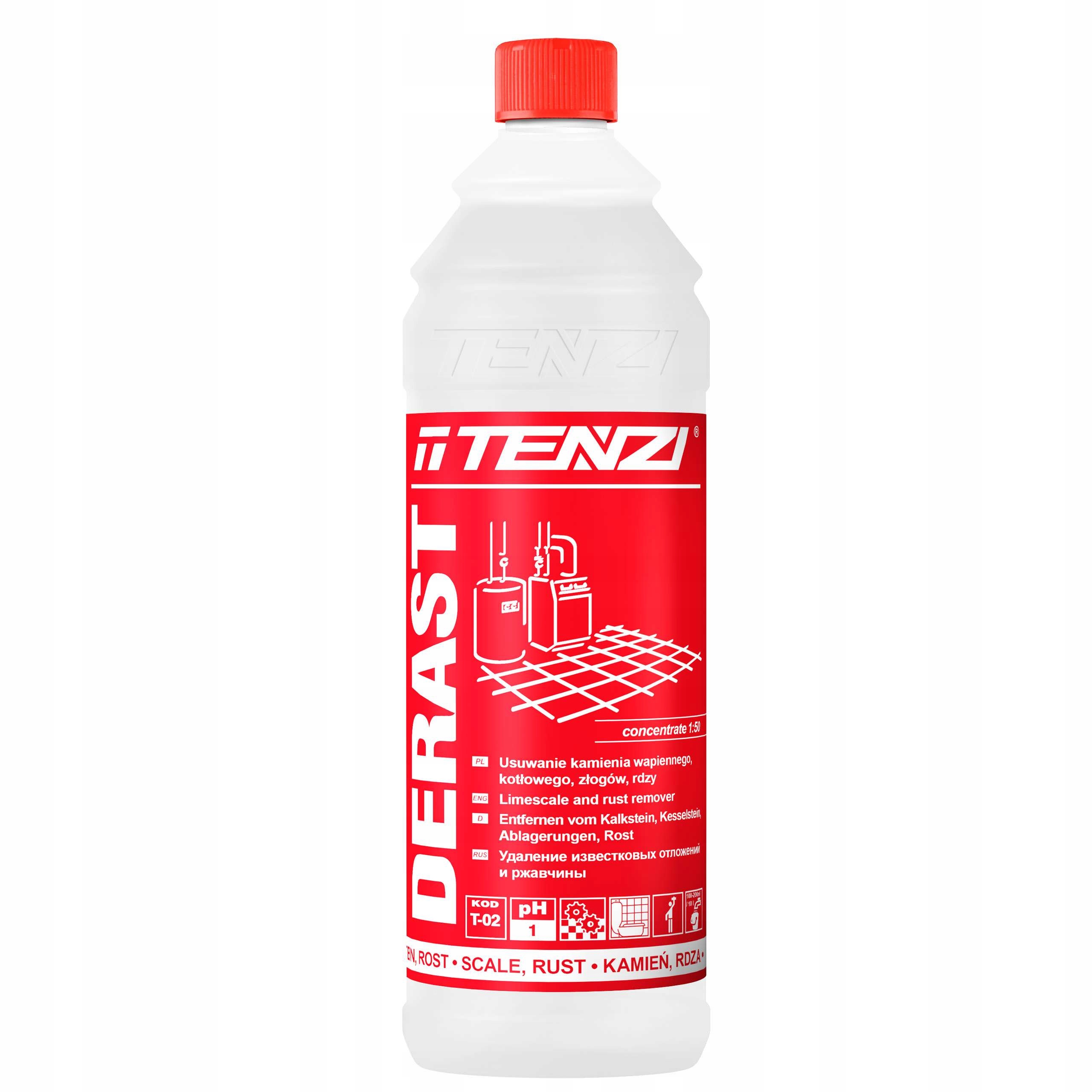 

Tenzi Derast Silny kwas usuwa rdzę kamień beton 1L
