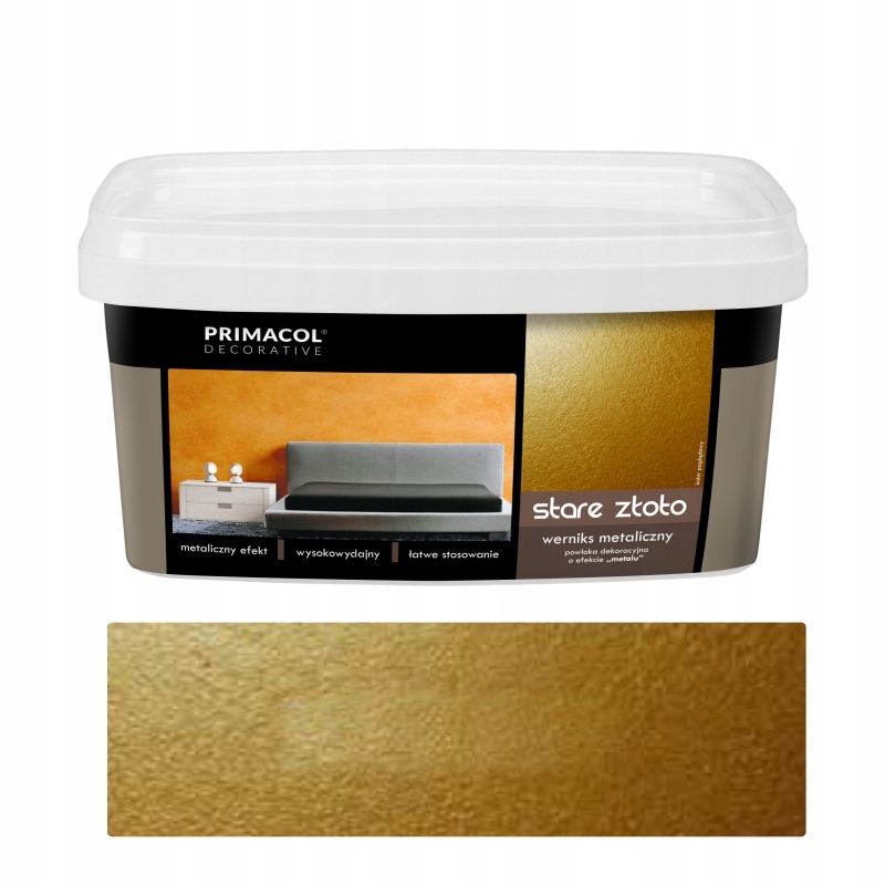 

Werniks Metaliczny 1l Stare Złoto Primacol Decorat