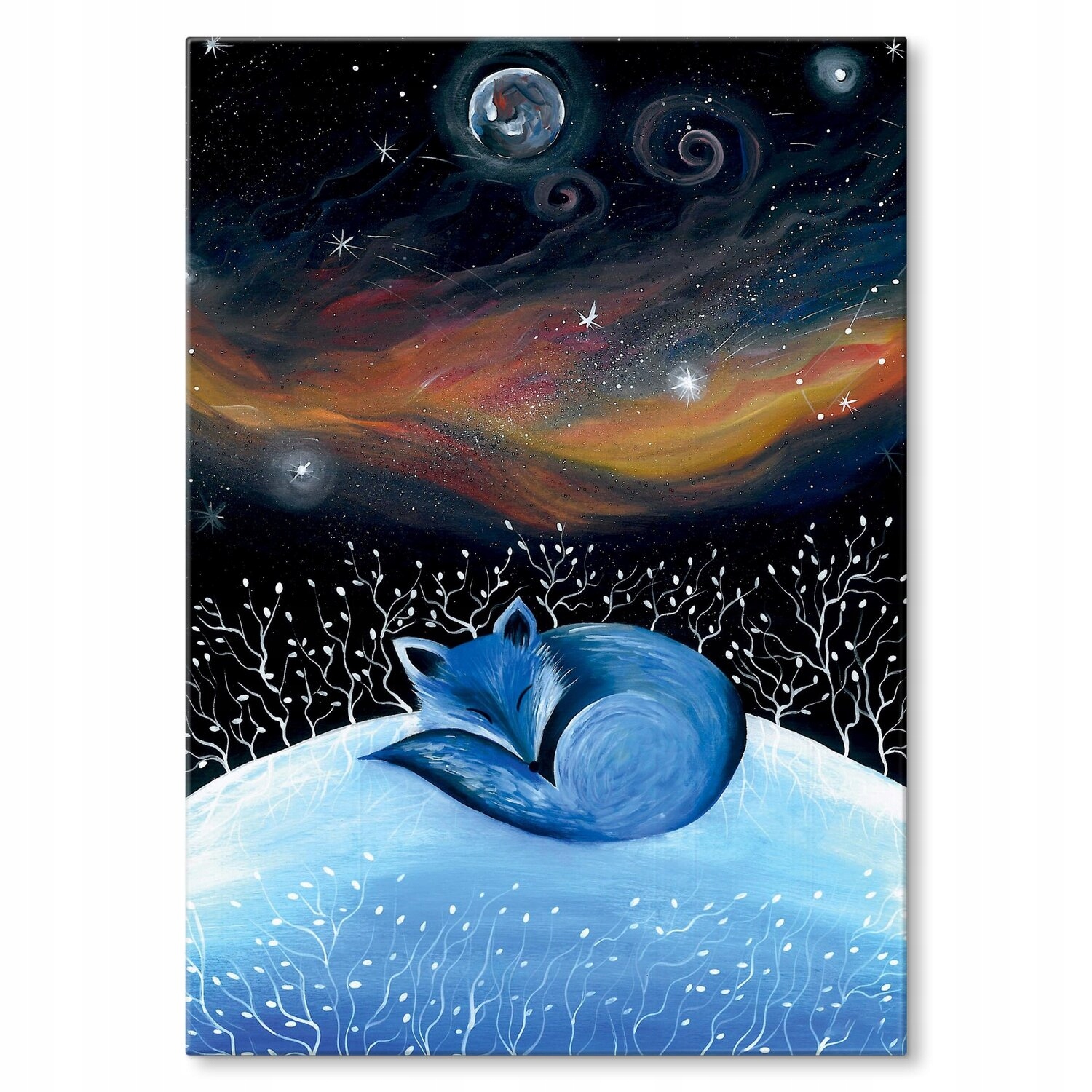 Kovový plakát Noční liška Dárek 42 x 59 cm