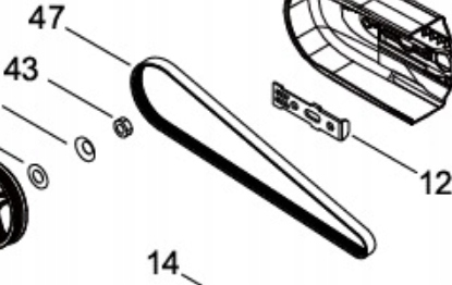 Klínový řemen pro řezačku betonu Echo CSG-7410ES V196-000320