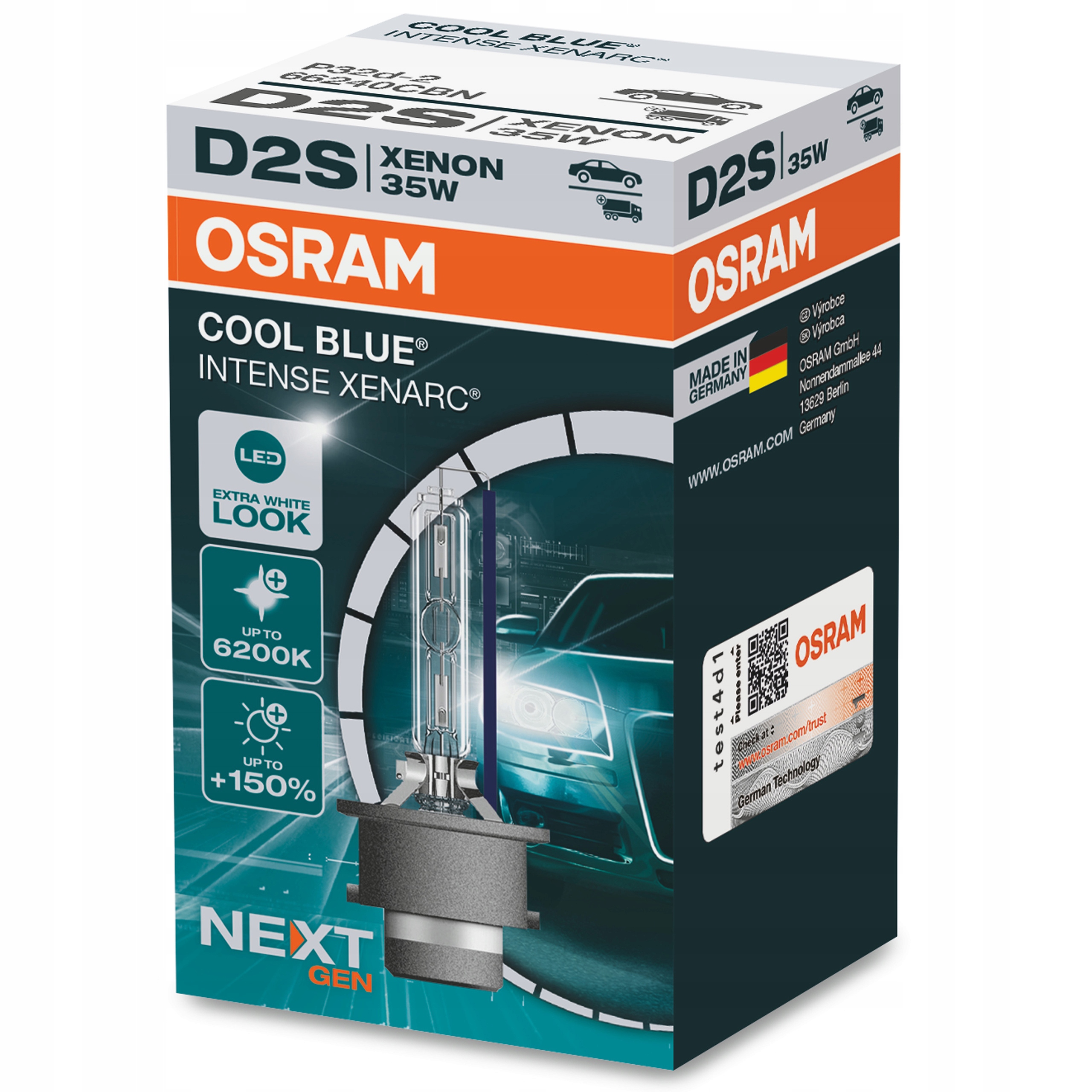 OSRAM D2S COOL BLUE INTENSE NEXTGEN СОСТОЯНИЕ НОВОЕ GENERACJA фото 1