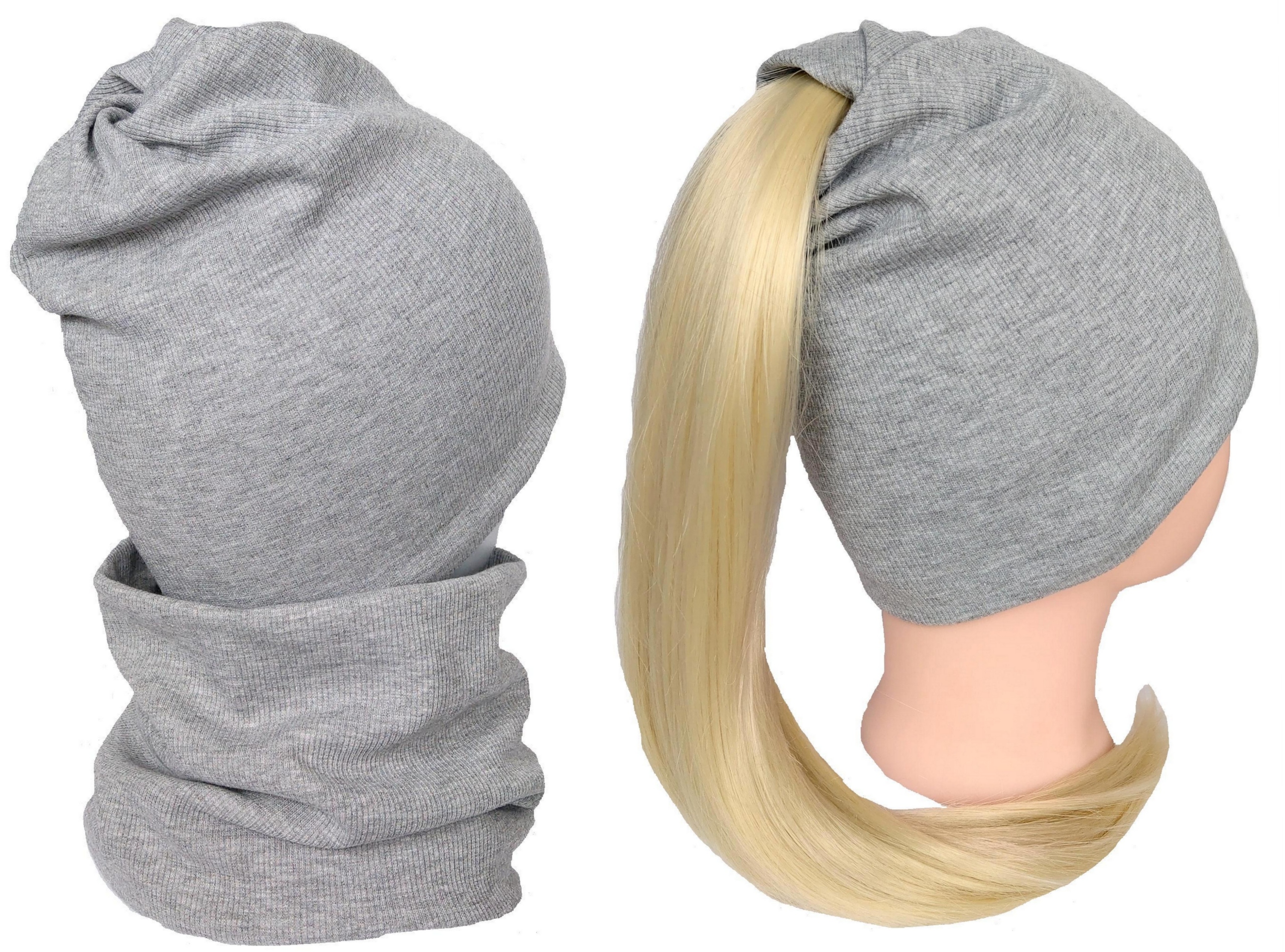 

Czapka Twist i komin prążek wiosna-jesień 3-14 lat