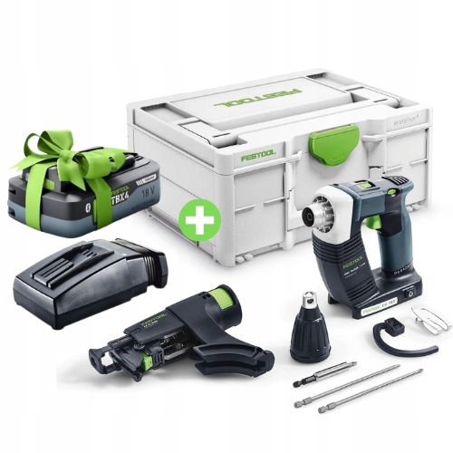 Wkrętarka Budowlana Dwc 18-4500 Basic Aku Festool 576504 Ładowarka Tcl Tbx
