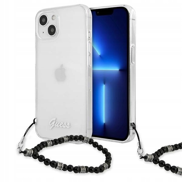 Guess GUHCP13SKPSBK iPhone 13 mini 5,4"Transparent hardcase Black Pear