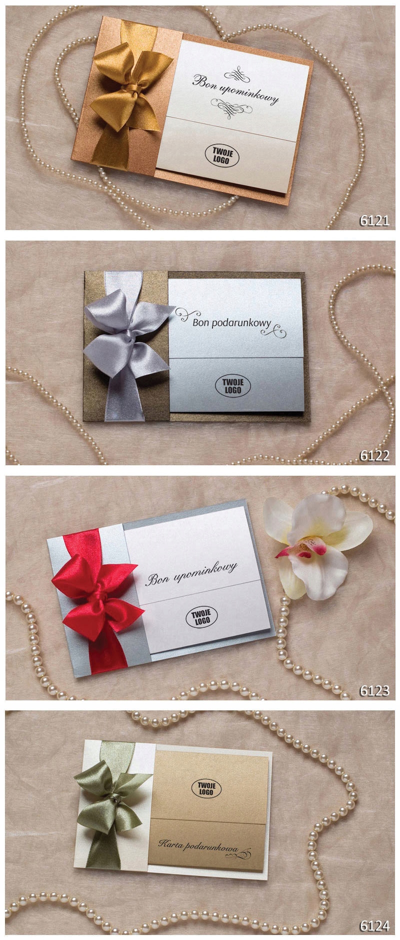 Vouchery upominkowe bony podarunkowe prezent Szerokość produktu 15 cm