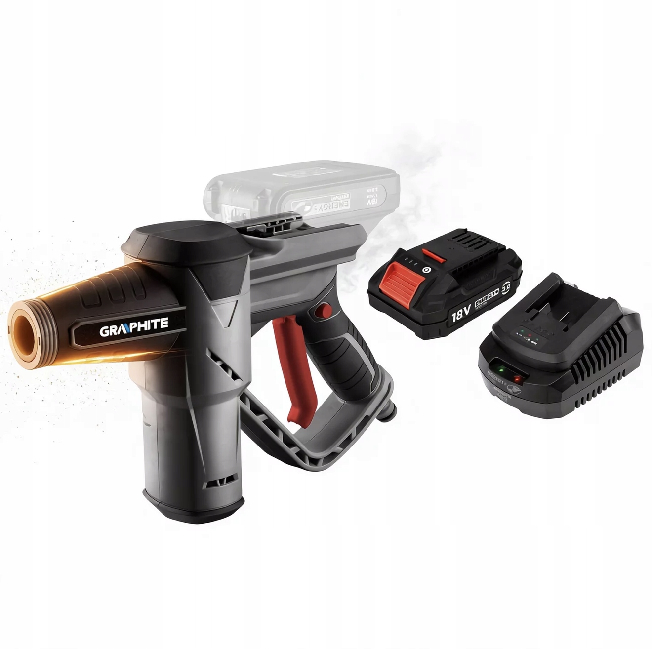 Graphite Zahradní Myčka Akumulátor 2AH Sada 18V Max. Tlaku 24BAR 58G083