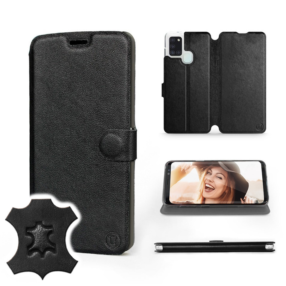 

Etui Mobiwear do Samsung Galaxy A21s - Black Leath