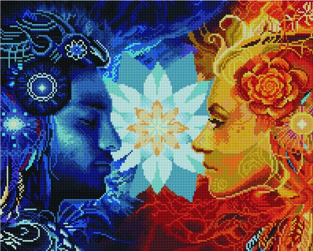 Diamantová mozaika na kroně 40x50 Ipicasso-pl