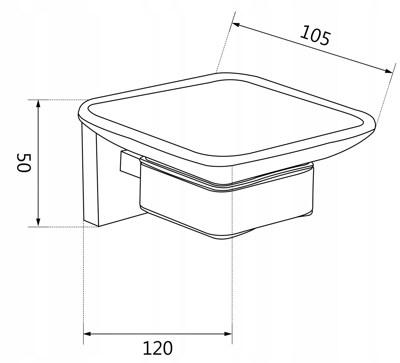 MEXEN VOX WISZĄCA MYDELNICZKA CHROM SZKŁO Kod producenta 707039-00