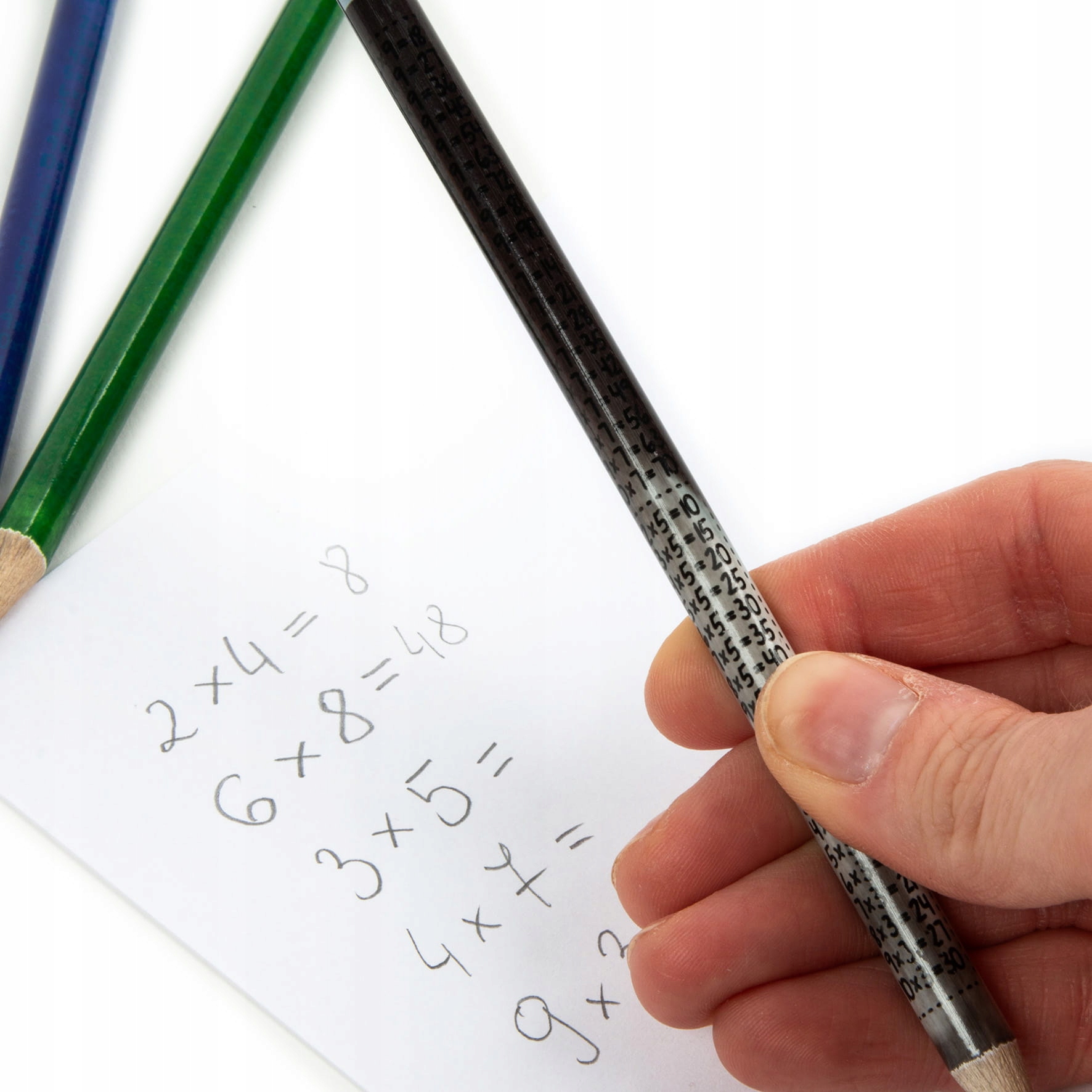 KIDEA 3 X OŁÓWEK HB Z TABLICZKĄ MNOŻENIA Z GUMKĄ zestaw ołówków Twardość HB