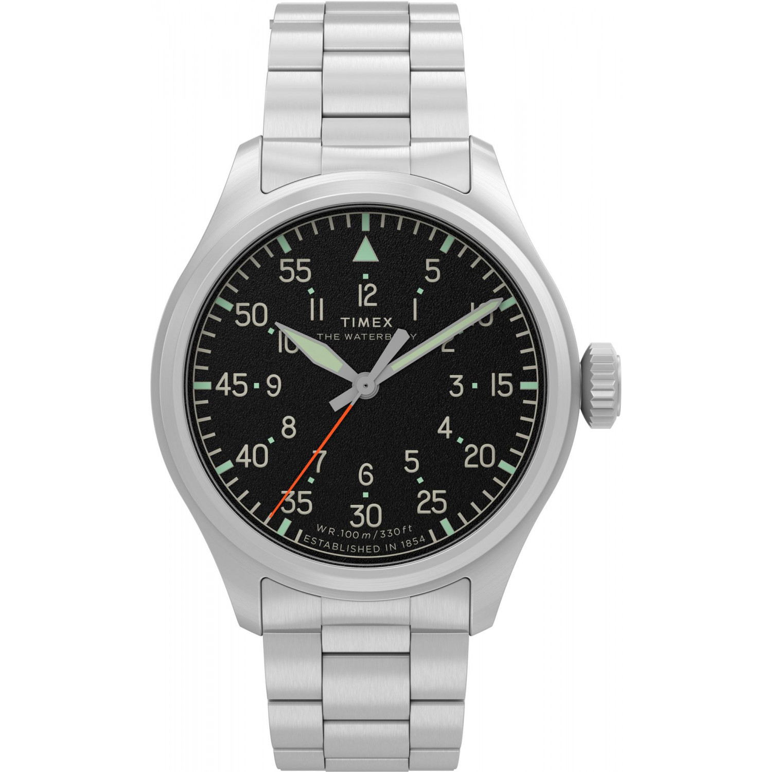Pánské Hodinky Timex TW2Y70300 stříbrný náramek