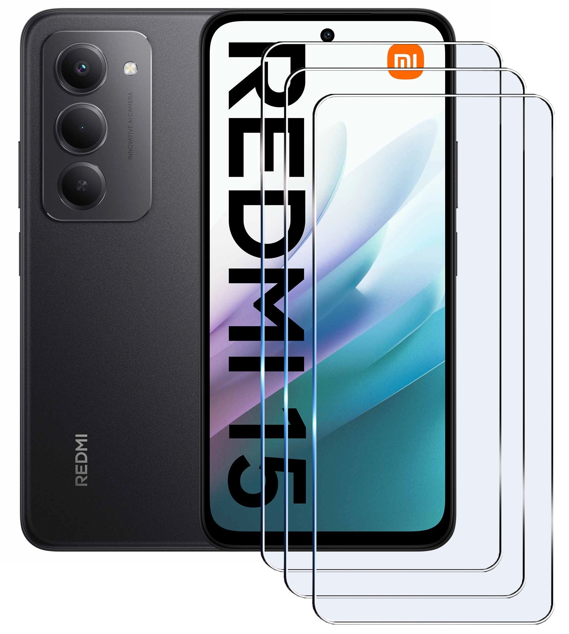3X Szkło Hartowane Ochronne Na Wyświetlacz Szybka Xiaomi Redmi 15