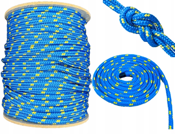 Lina Linka Polipropylenowa Pleciona Mocna Żeglarska Ogrodowa Sznur 24MM 10M