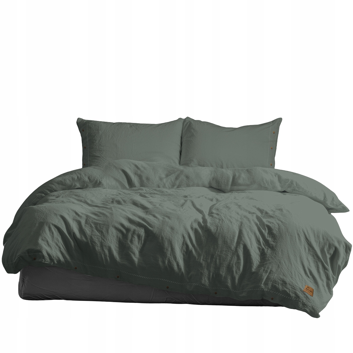 Pościel bawełniana 160x200 Pure Eco Line miętowa zielona