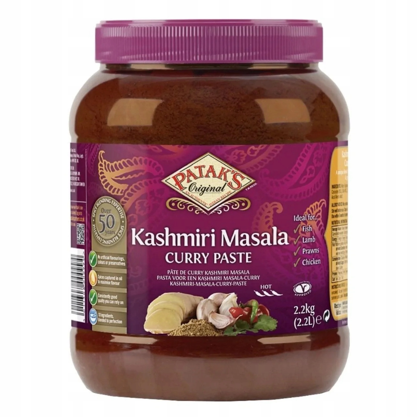 Levně Kořenící pasta Kashmiri Masala Spice Paste Pataks 2,2 kg