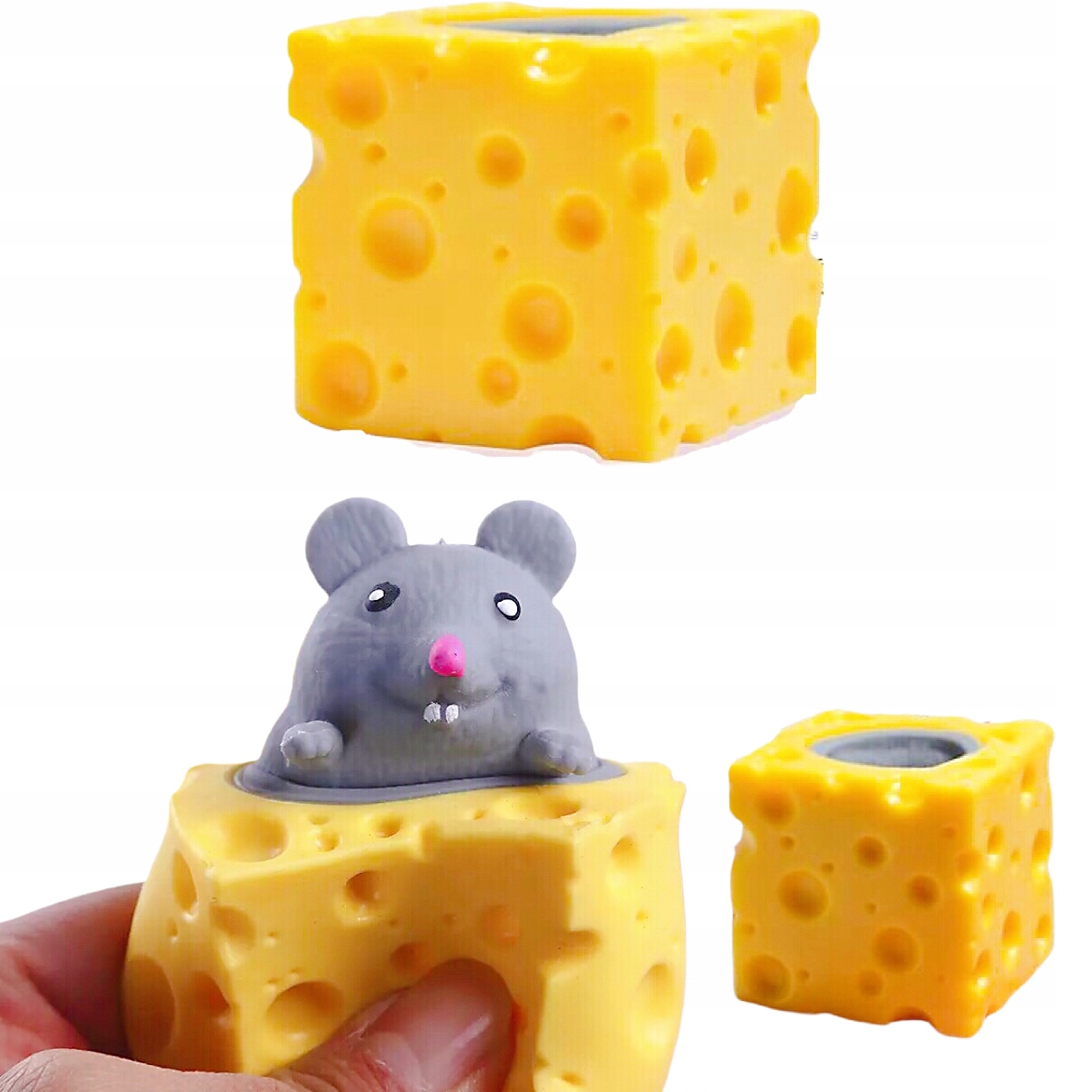 

Myszka Ser Gniotek Zabawka Antystresowa Mochi