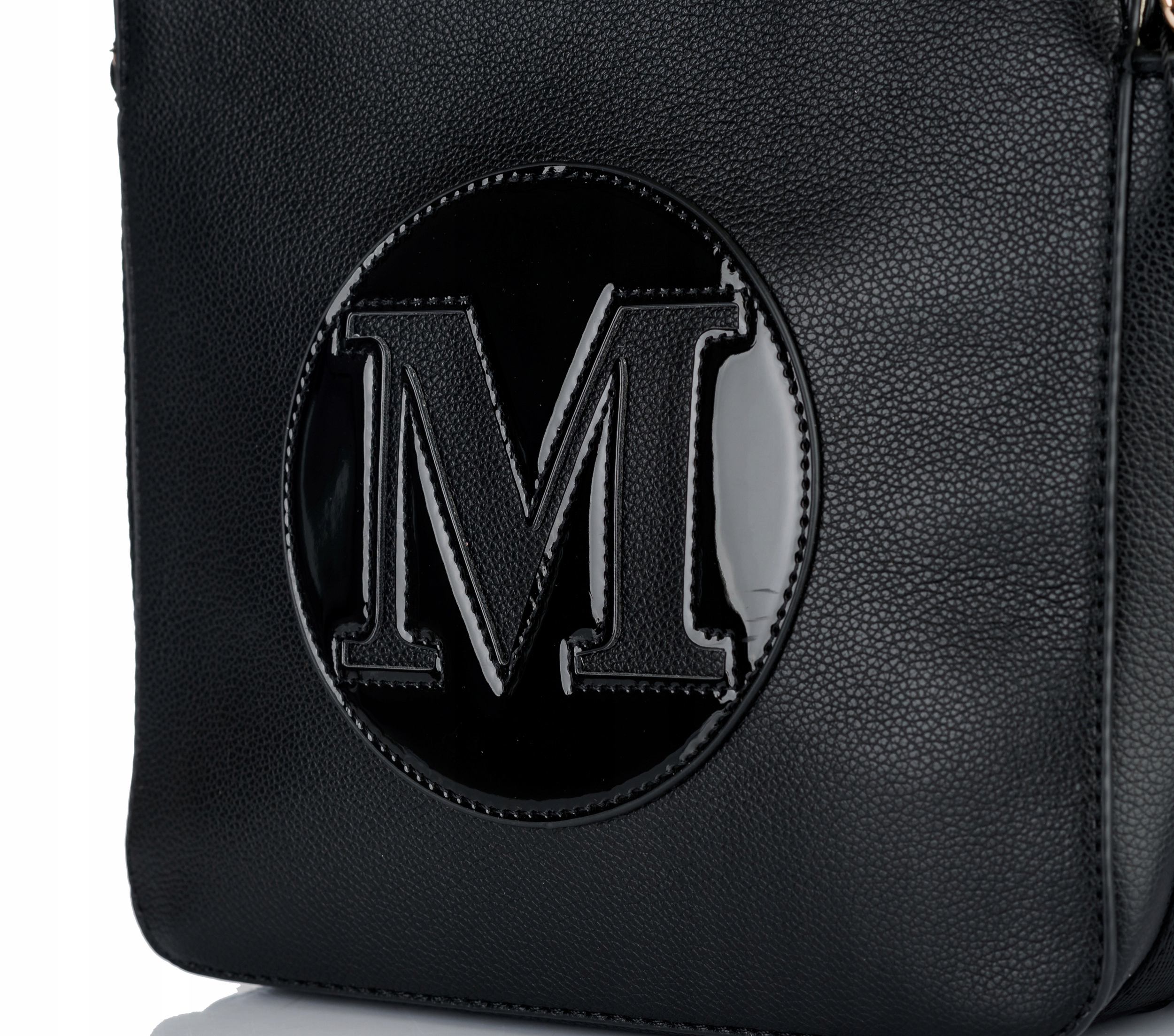 MONNARI Torebka na ramię LISTONOSZKA Pojemna PASEK LOGO PREMIUM Styl miejski