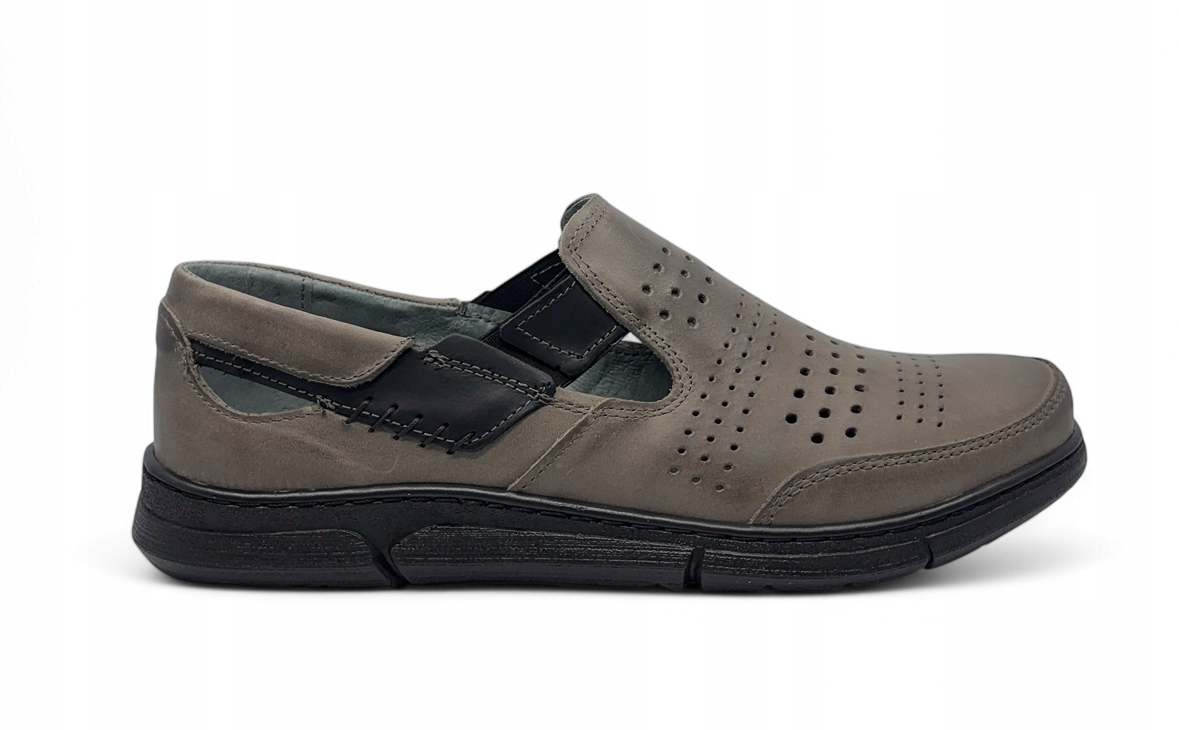 Pánské polobotky model J53l Polbut – přírodní kůže, velikost 41