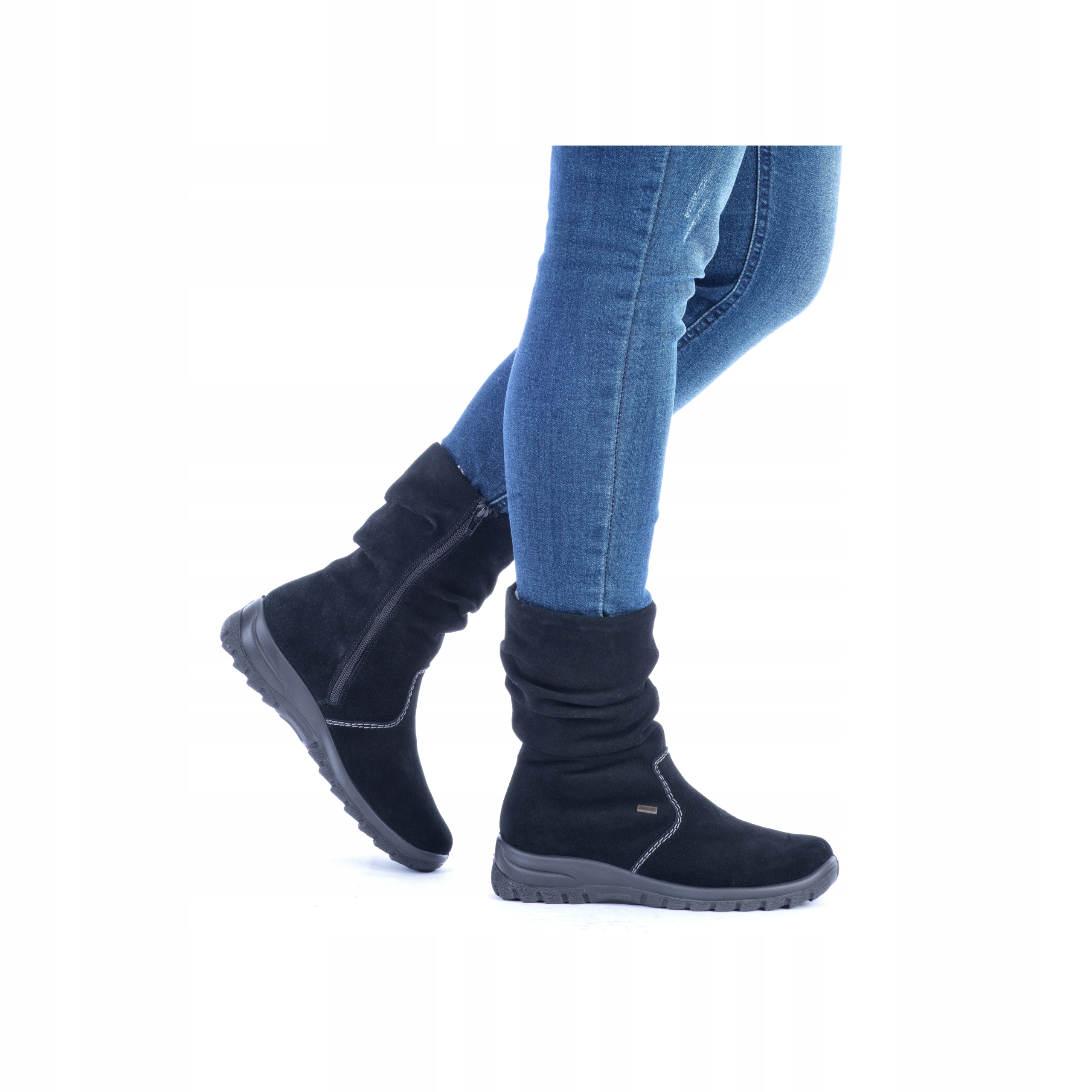 

Rieker Tex botki, kozaczki damskie czarne Z7171