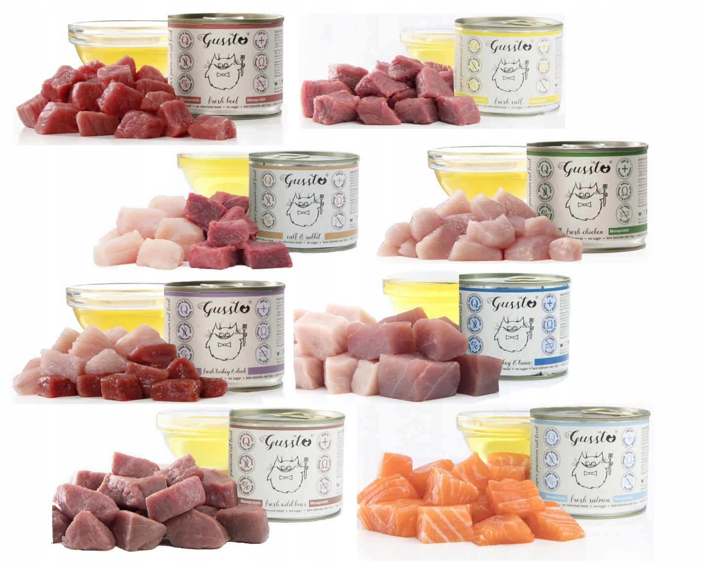 Karma premium Gussto 24X200G Dla Kota MIX