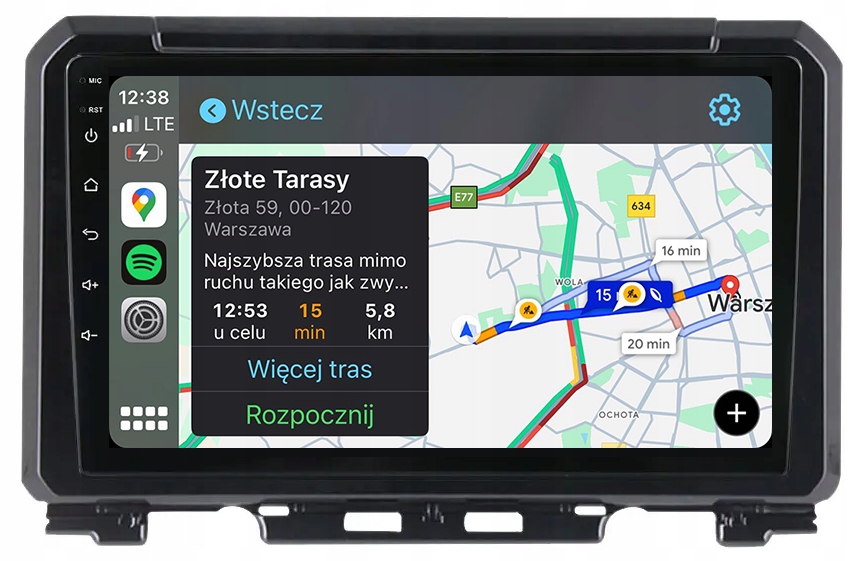 Suzuki Jimny 2018-2023 Android Carplay Rádio Navigace 8GB/128GB Dsp