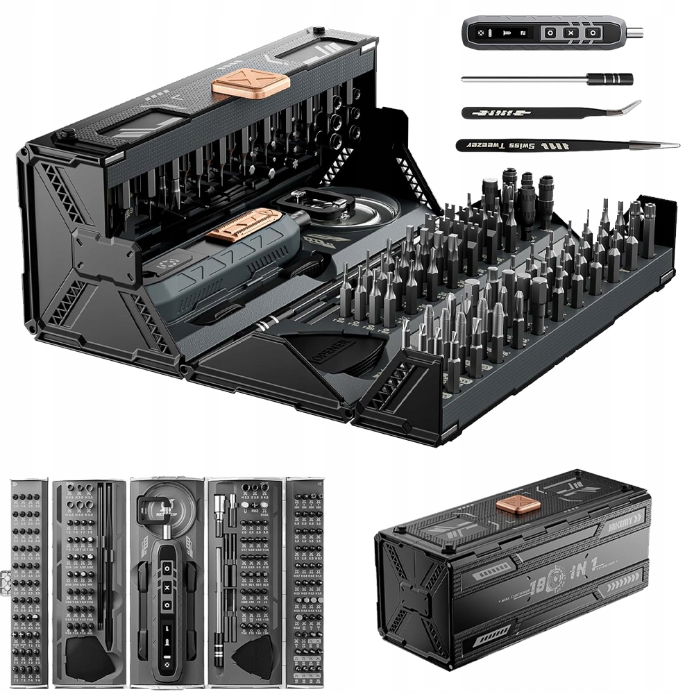 180V1 Sada Přesných Šroubováků S Magnetickými Bity, Šroubovák