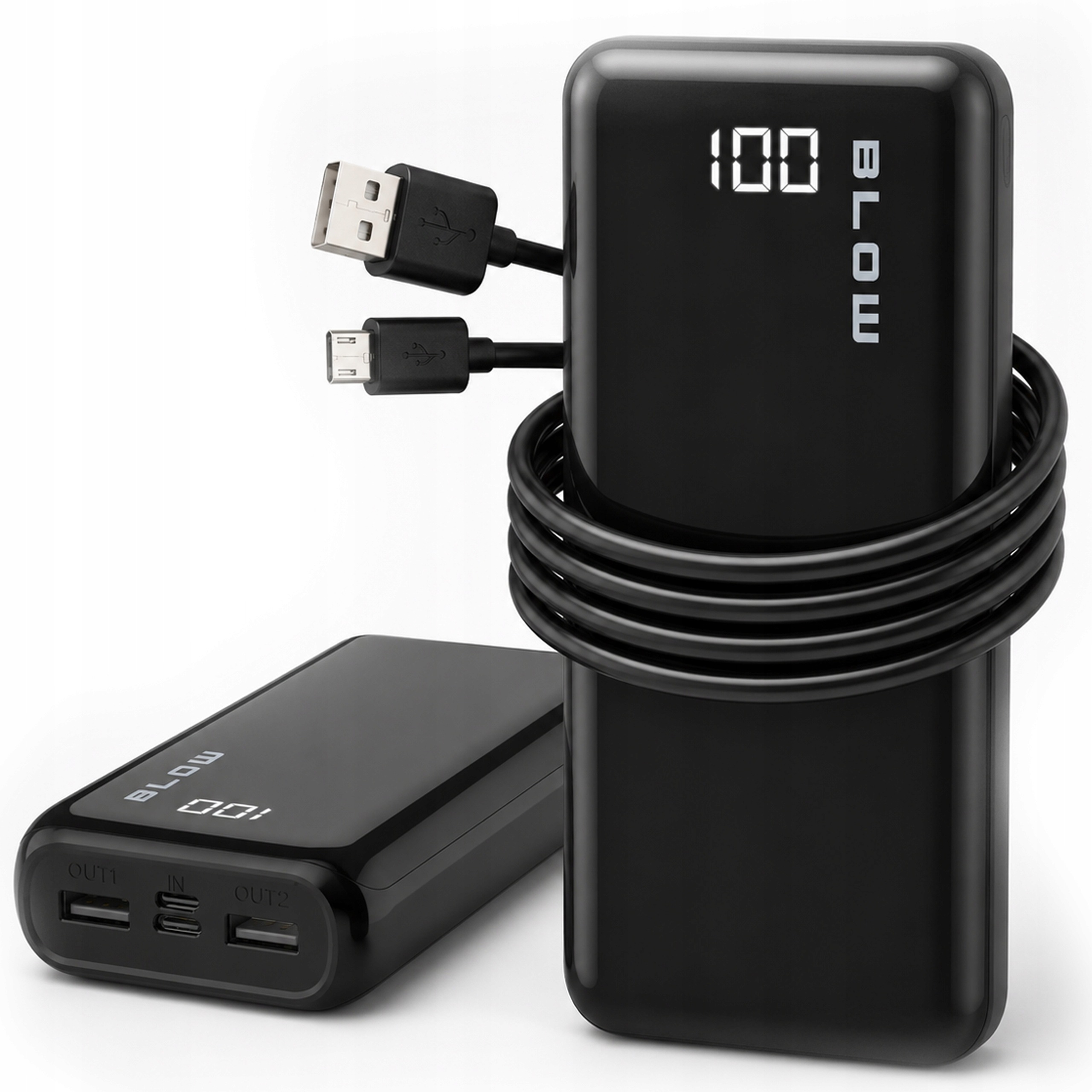 Powerbank 20000 mAh 22,5W Qc Pd Usb C Usb Szybki Mocny Podróżny Power Bank