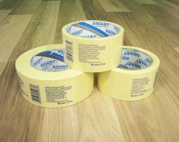 50mm x 5 m DWUSTRONNA TAŚMA DO WYKŁADZIN NAKŁADEK Długość 500 cm