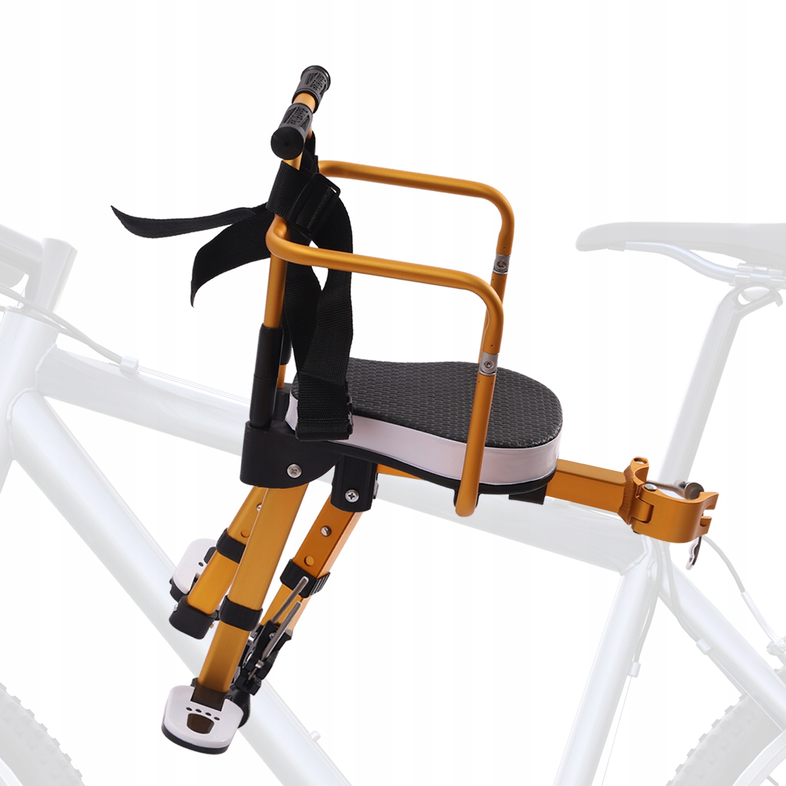 FOTELIKI DZIECIĘCE DO ROWERÓW ŻÓŁTY+CZARNY