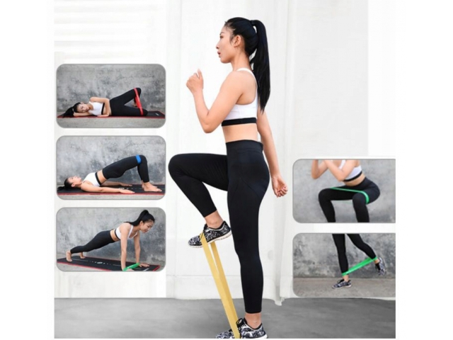 GUMY OPOROWE DO ĆWICZEŃ TAŚMY TRENINGOWE FITNESS Szerokość 50 mm