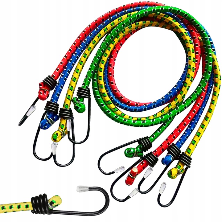 4x Gumy Bagażowe Elastyczne Transportowe Mocne Linki Mocowania Bagażu 60cm