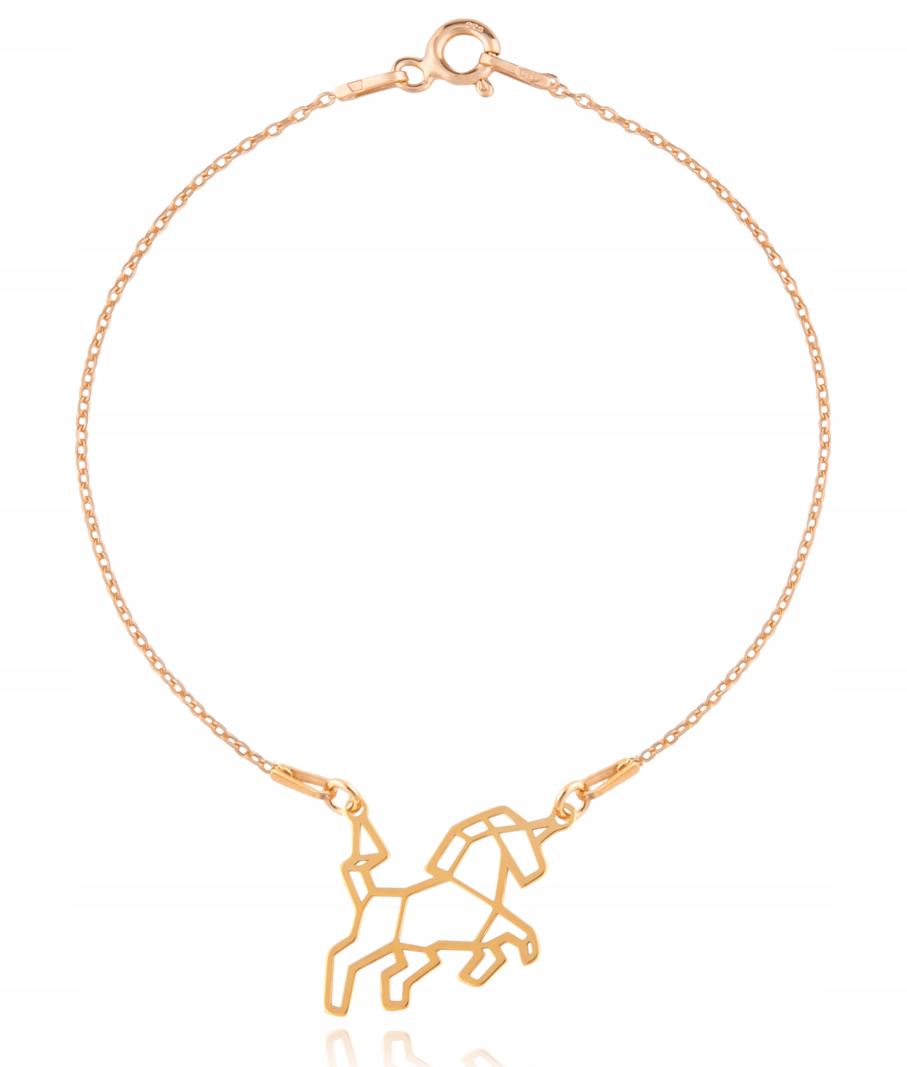 

Bransoletka złota Jednorożec origami srebro 925