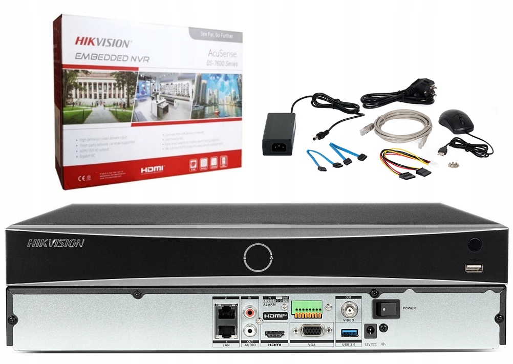 Ip rekordér Hikvision DS-7632NXI-K2(D) 32 ch až 12 mpx 32 kanálový Nový