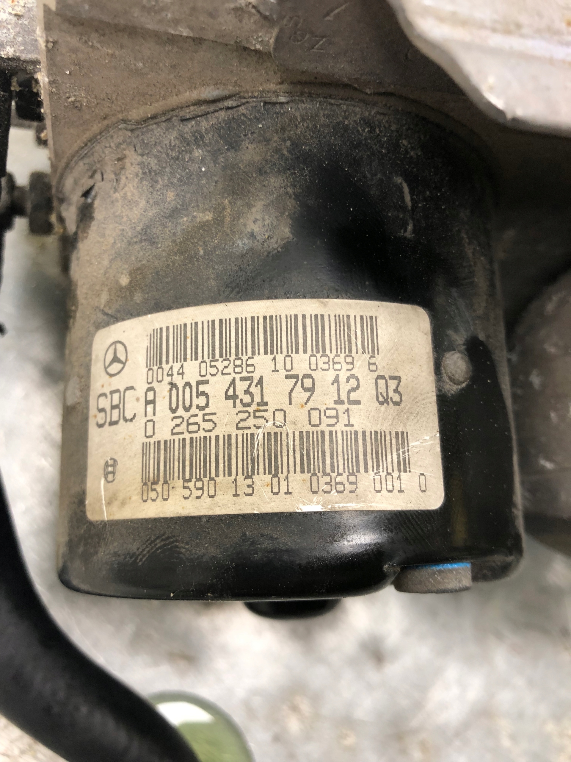 pump ABS SBC MERCEDES W211 A0054317912