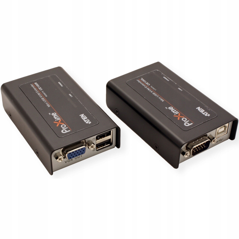 PRZEDŁUŻACZ KVM EXTENDER VGA USB PO SKRĘTCE KAT 5e Producent Aten