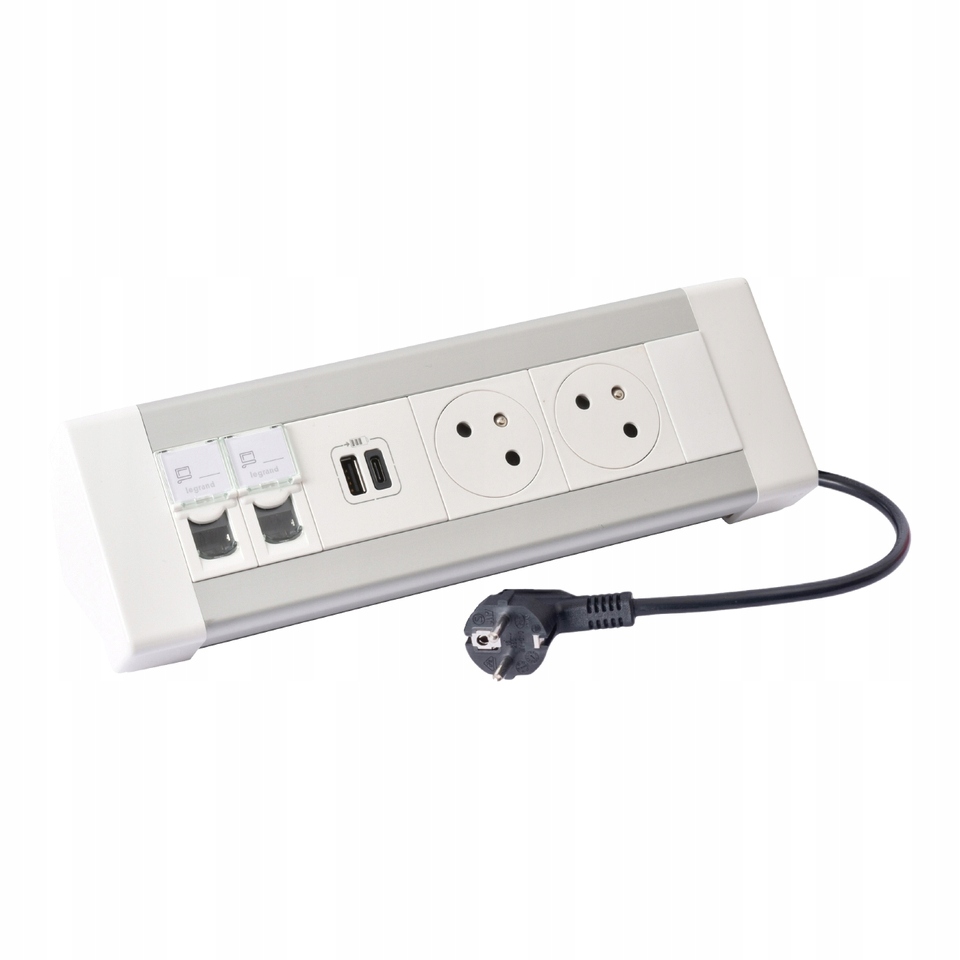 Predlžovací Kábel stolový 2X2P+Z RJ45 Legrand 054613