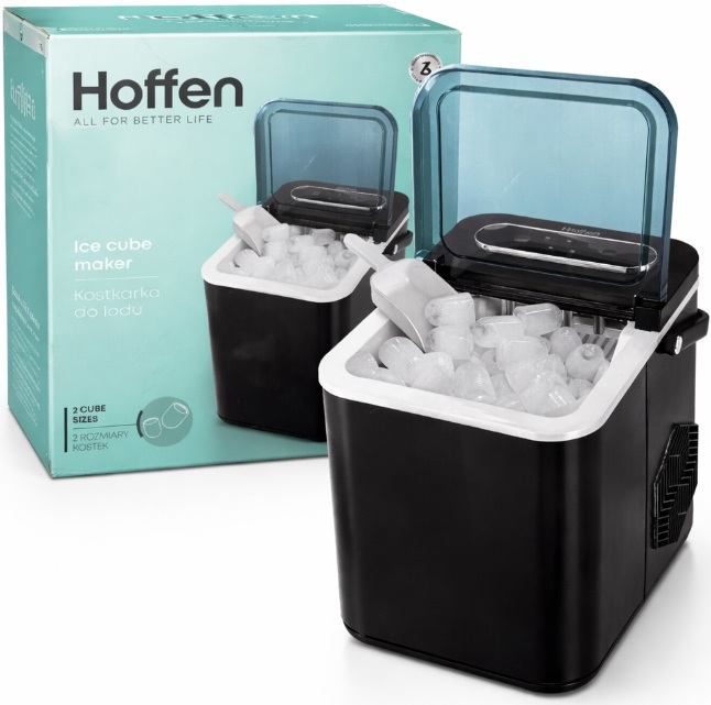 Solidna Kostkarka do lodu Hoffen ICM-5418 czarny 170 W Czarna