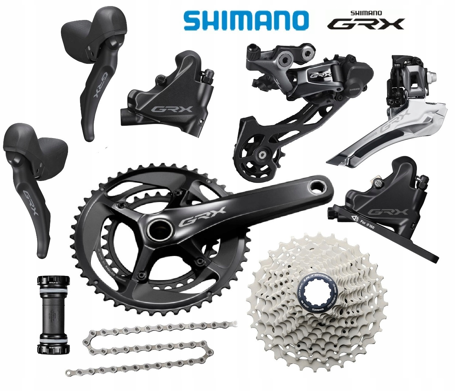Shimano Napęd Gravel Grx 2x11 Korba RX810 +RX600